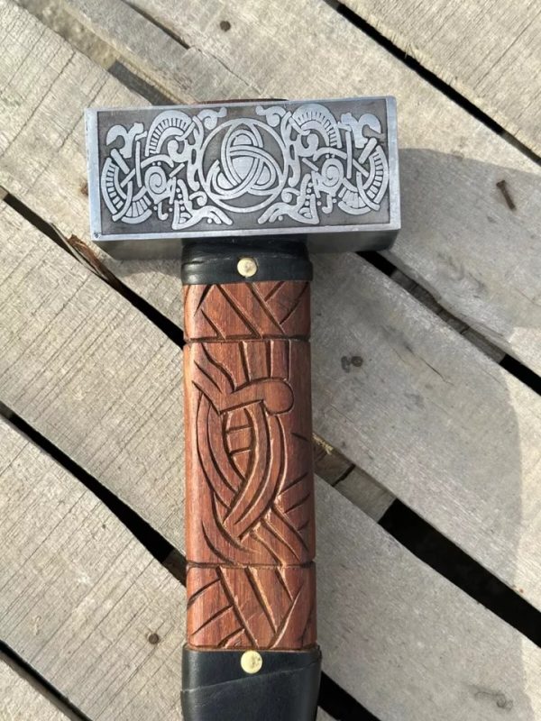 Forged Damascus Hammer